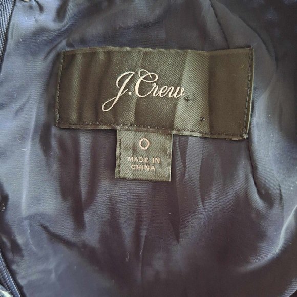 J. Crew Cap Sleeve Matelasse Sheath Dress Size 0 - Picture 10 of 10